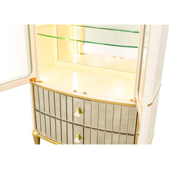Scotts Square Light Champagne Display Cabinet - Ornate Home
