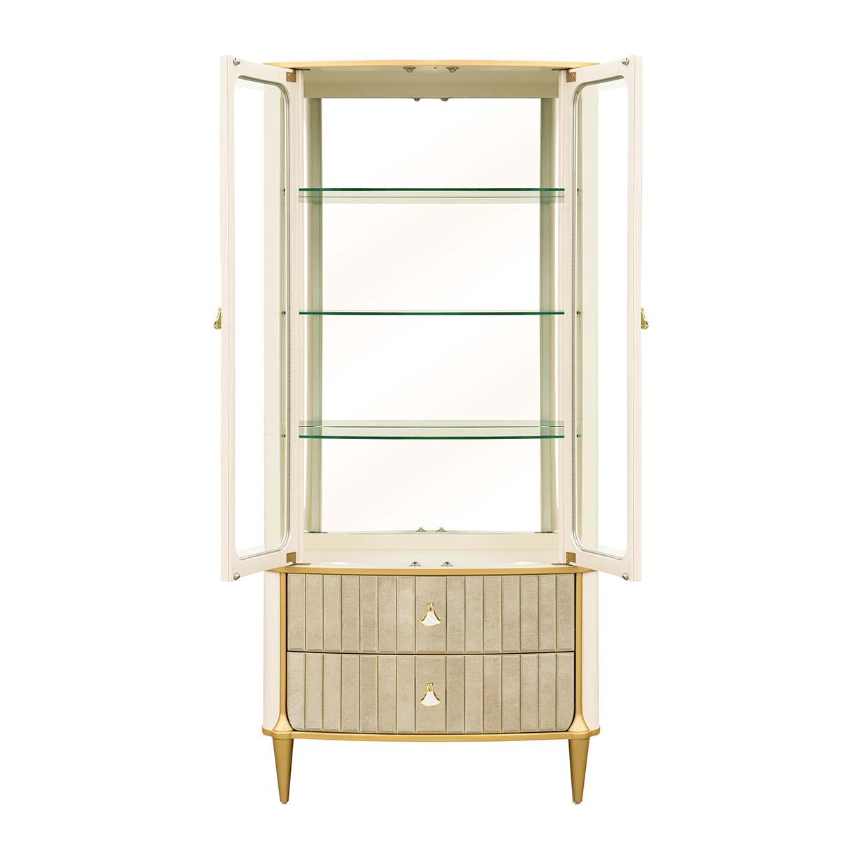 Scotts Square Light Champagne Display Cabinet - Ornate Home