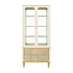 Scotts Square Light Champagne Display Cabinet - Ornate Home
