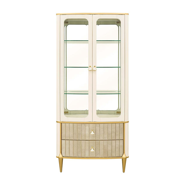 Scotts Square Light Champagne Display Cabinet - Ornate Home