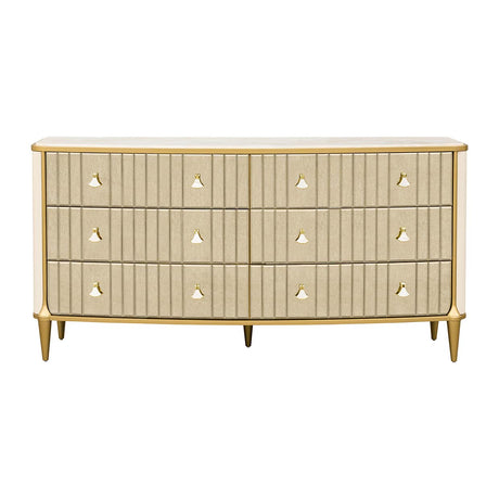 Scotts Square Light Champagne Dresser with Mirror - Ornate Home