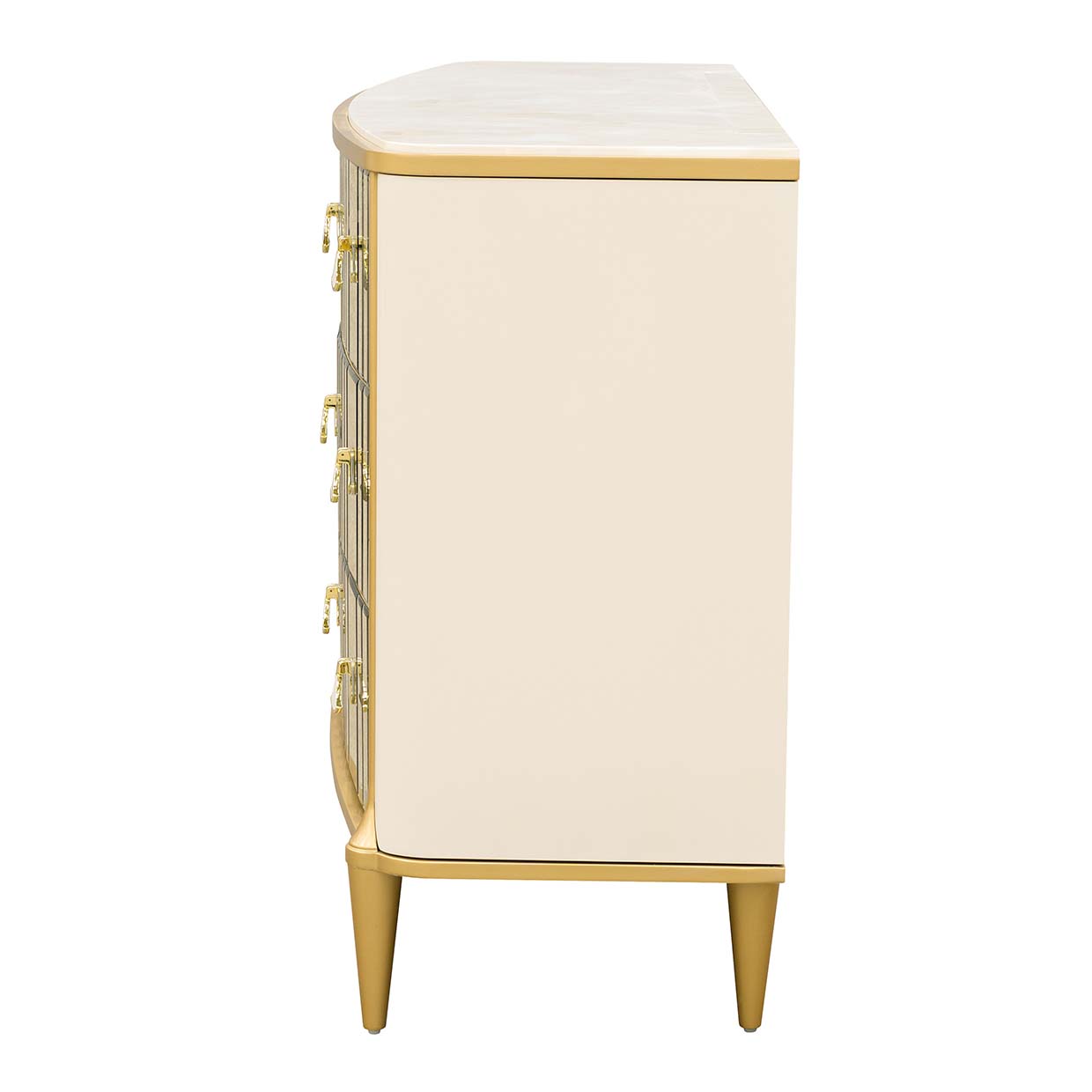Scotts Square Light Champagne Dresser with Mirror - Ornate Home