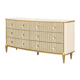 Scotts Square Light Champagne Dresser with Mirror - Ornate Home