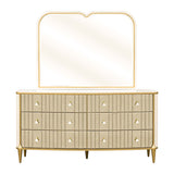 Scotts Square Light Champagne Dresser with Mirror - Ornate Home