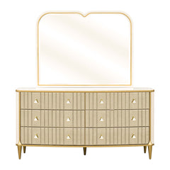 Scotts Square Light Champagne Dresser with Mirror - Ornate Home