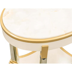 Scotts Square Light Champagne End Table - Ornate Home
