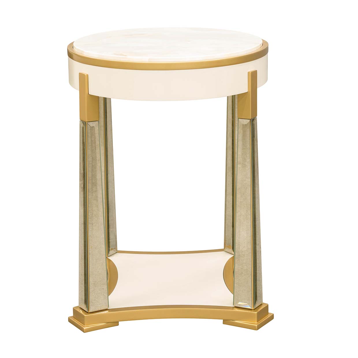 Scotts Square Light Champagne End Table
