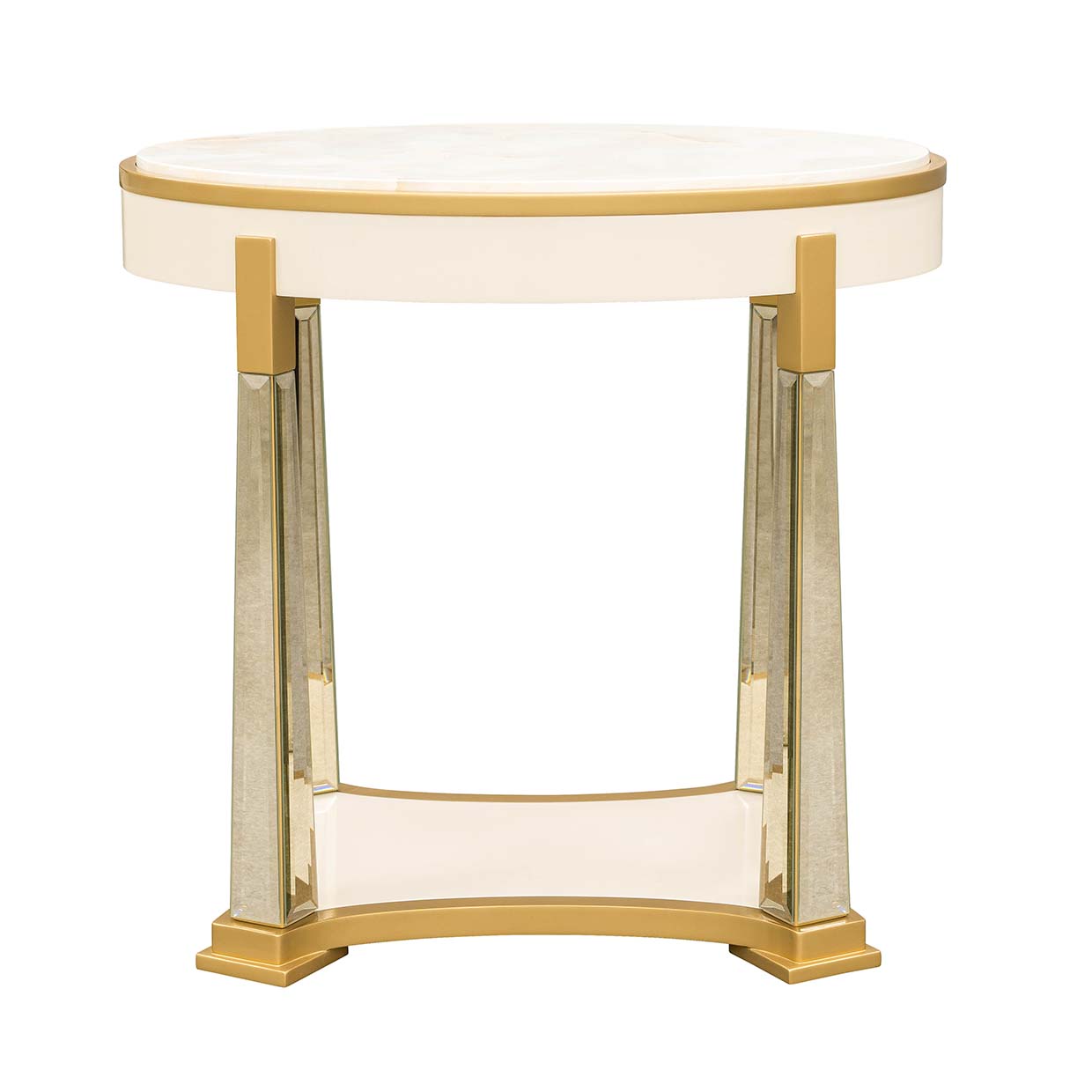 Scotts Square Light Champagne End Table