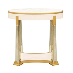 Scotts Square Light Champagne End Table - Ornate Home