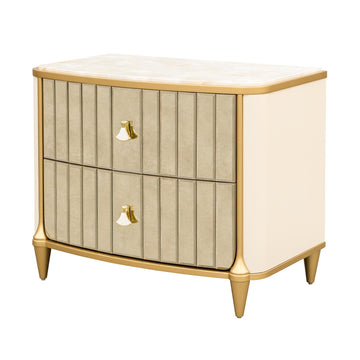 Scotts Square Light Champagne Nightstand - Ornate Home
