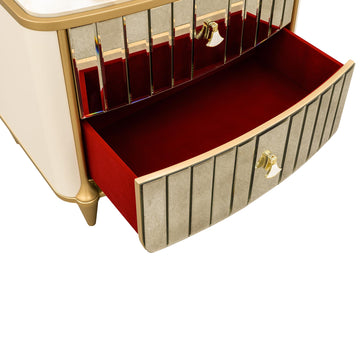Scotts Square Light Champagne Nightstand - Ornate Home