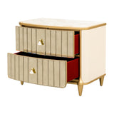 Scotts Square Light Champagne Nightstand - Ornate Home
