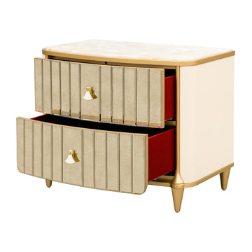 Scotts Square Light Champagne Nightstand - Ornate Home