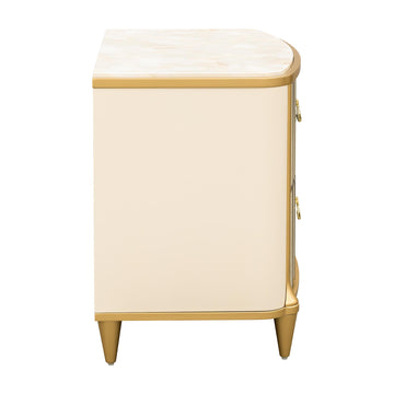 Scotts Square Light Champagne Nightstand - Ornate Home