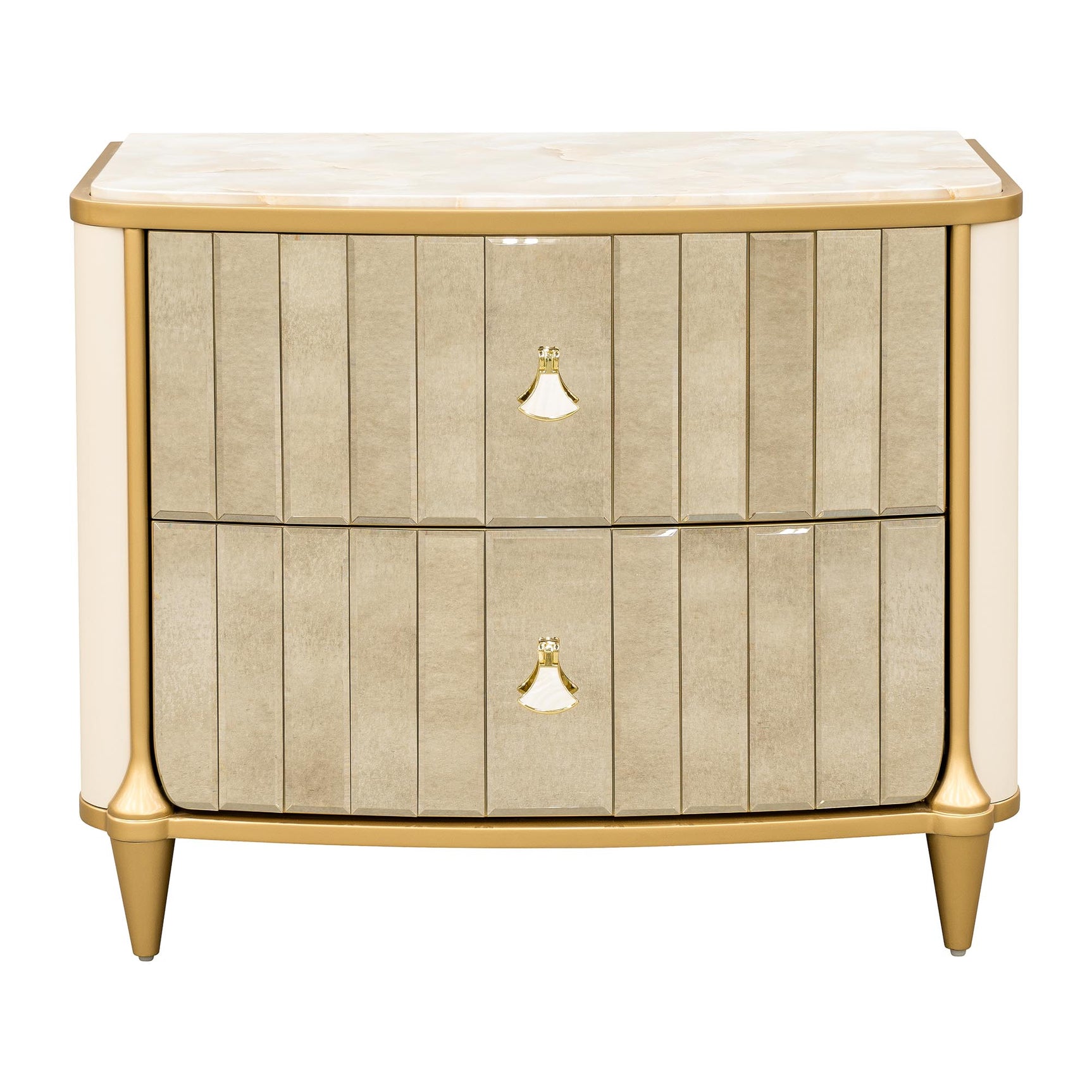 Scotts Square Light Champagne Nightstand - Ornate Home