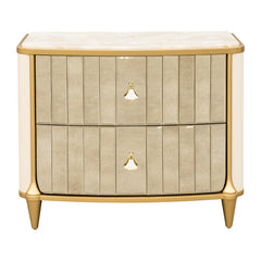 Scotts Square Light Champagne Nightstand - Ornate Home