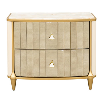 Scotts Square Light Champagne Nightstand - Ornate Home