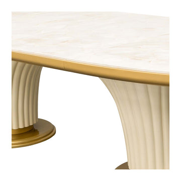 Scotts Square Light Champagne Oval Dining Table - Ornate Home