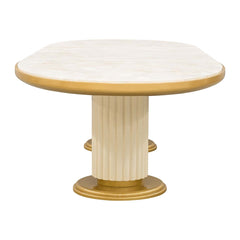 Scotts Square Light Champagne Oval Dining Table - Ornate Home