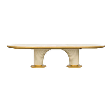 Scotts Square Light Champagne Oval Dining Table - Ornate Home