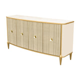 Scotts Square Light Champagne Sideboard with Wall Mirror - Ornate Home