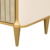 Scotts Square Light Champagne Sideboard with Wall Mirror - Ornate Home