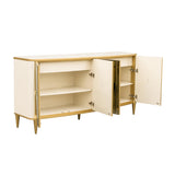 Scotts Square Light Champagne Sideboard with Wall Mirror - Ornate Home