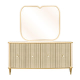 Scotts Square Light Champagne Sideboard with Wall Mirror - Ornate Home