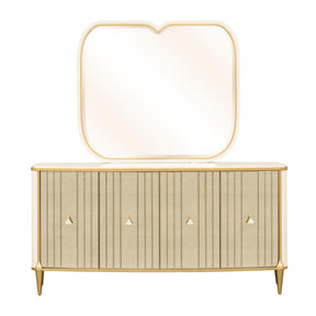 Scotts Square Light Champagne Sideboard with Wall Mirror - Ornate Home