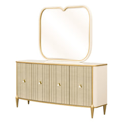 Scotts Square Light Champagne Sideboard with Wall Mirror - Ornate Home