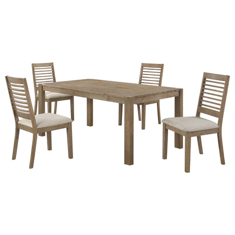Scottsdale Washed Brown 5-piece Bar Table Set - Ornate Home