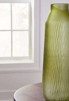 Scottyard Olive Green Vase (17.25"H) - Ornate Home