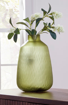 Scottyard Olive Green Vase - Ornate Home