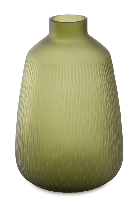 Scottyard Olive Green Vase - Ornate Home