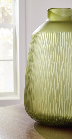 Scottyard Olive Green Vase - Ornate Home