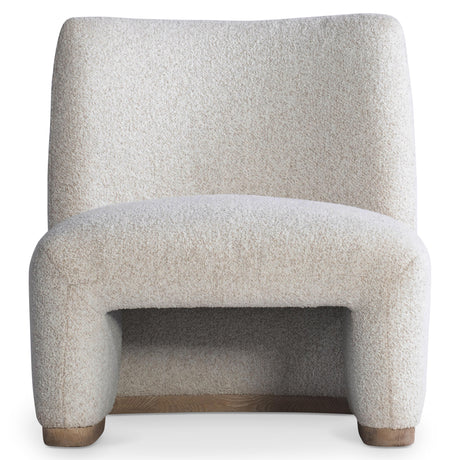 Scout White/Cream Fabric Chair - Ornate Home