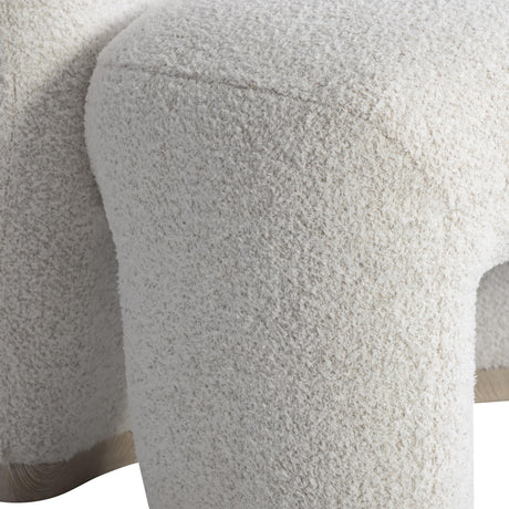 Scout White/Cream Fabric Chair - Ornate Home