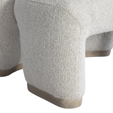 Scout White/Cream Fabric Chair - Ornate Home