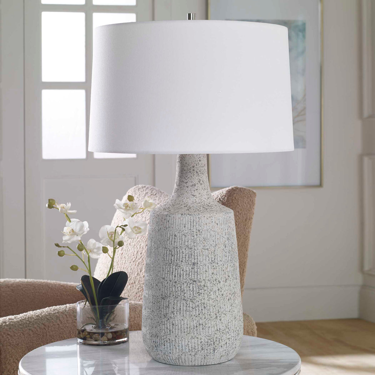 Scouts White Table Lamp - Ornate Home