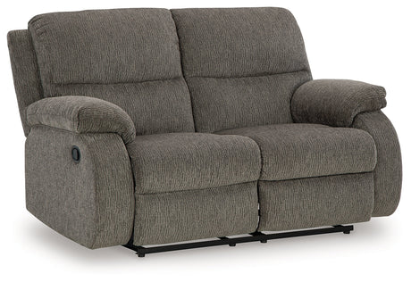 Scranto Brindle Reclining Loveseat - Ornate Home