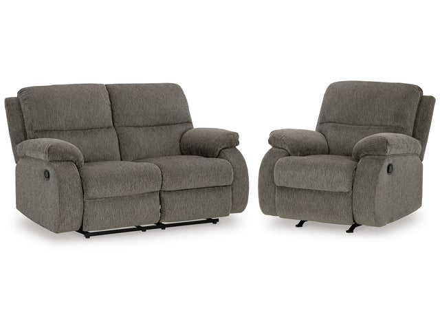 Scranto Brown Reclining Loveseat and Recliner - Ornate Home