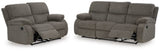Scranto Brown Reclining Sofa and Loveseat - Ornate Home