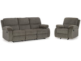 Scranto Brown Reclining Sofa and Recliner - Ornate Home