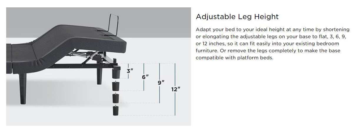 TEMPUR-Ergo® ProSmart™ Adjustable Power Base - Ornate Home