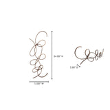 Scroll Antique Silver One Wall Décor - Ornate Home