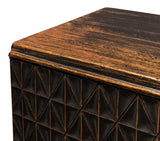 Scrubboard Front Black Sideboard - Ornate Home
