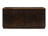 Scrubboard Front Black Sideboard - Ornate Home