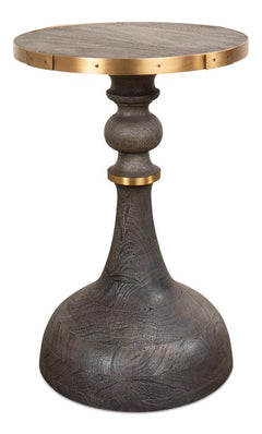 Sculpted Classics Grey Upturned Goblet Side Table - Ornate Home