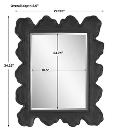 Sea Coral Black Mirror - Ornate Home