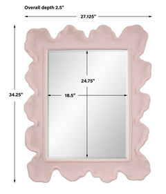 Sea Pink Coral Mirror - Ornate Home